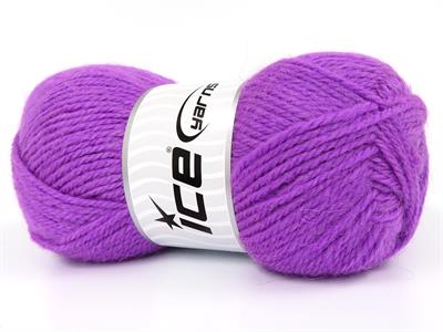 Lot of 4 x 100gr Skeins Ice Yarns ANGORA LUXE (10% Mohair 15% Wool) Yarn Pinkish Lilac