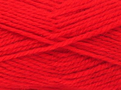 Lot of 4 x 100gr Skeins Ice Yarns ANGORA LUXE (10% Mohair 15% Wool) Yarn Red
