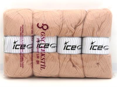 4x100gr. ANGORA Tiftik, Yün, Akrilik Pudra Pembe Kışlık, Angora