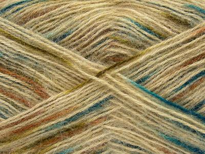 4x100gr. ANGORA SUPREME COLOR Akrilik, Angora Kahverengi, Mavi, Bej Kışlık, Angora, Batik Desenli