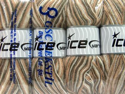 4x100gr. ANGORA SUPREME COLOR Akrilik, Angora Krem, Deve Tüyü, Açık Kahve Kışlık, Angora, Batik Desenli