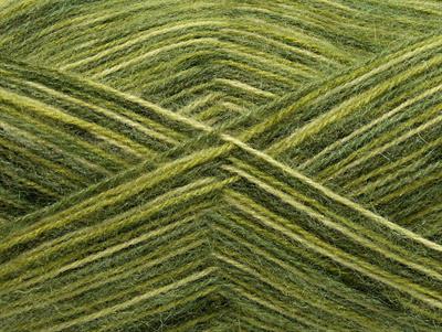 4x100gr. ANGORA SUPREME COLOR Akrilik, Angora Yeşil Tonları Kışlık, Angora, Batik Desenli