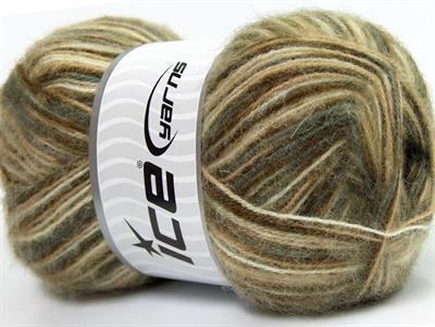 4x100gr. ANGORA SUPREME COLOR Akrilik, Angora Yeşil, Beyaz, Deve Tüyü Kışlık, Angora, Batik Desenli