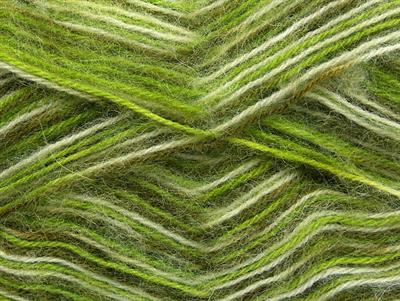 4x100gr. ANGORA SUPREME COLOR Akrilik, Angora Beyaz, Yeşil Tonları Kışlık, Angora, Batik Desenli