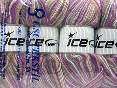 4x100gr. ANGORA SUPREME COLOR Akrilik, Angora Beyaz, Gri, Deve Tüyü, Lavanta Kışlık, Angora, Batik Desenli