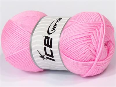 4x100gr. ANTIPILLING BABY  Bebe Pembesi Kışlık, Düz iplikler, Worsted, 100% Akrilik , Anti-Pilling