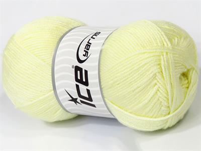 4x100gr. ANTIPILLING BABY  Bebe Sarı Kışlık, Düz iplikler, Worsted, 100% Akrilik , Anti-Pilling