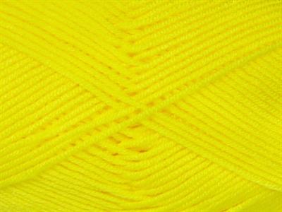 4x100gr. ANTIPILLING BABY  Parlak Sarı Kışlık, Düz iplikler, Worsted, 100% Akrilik , Anti-Pilling