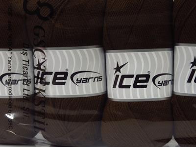 4x100gr. ANTIPILLING BABY  Kahverengi Kışlık, Düz iplikler, Worsted, 100% Akrilik , Anti-Pilling