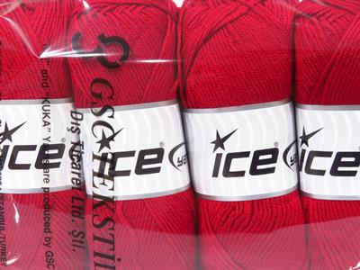 4x100gr. ANTIPILLING BABY  Koyu kırmızı Kışlık, Düz iplikler, Worsted, 100% Akrilik , Anti-Pilling