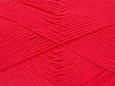 4x100gr. ANTIPILLING BABY  Fuşya Kışlık, Düz iplikler, Worsted, 100% Akrilik , Anti-Pilling