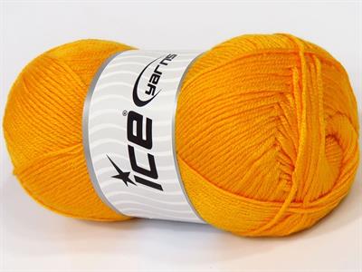 4x100gr. ANTIPILLING BABY  Altın Kışlık, Düz iplikler, Worsted, 100% Akrilik , Anti-Pilling