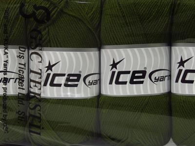 4x100gr. ANTIPILLING BABY  Haki Kışlık, Düz iplikler, Worsted, 100% Akrilik , Anti-Pilling