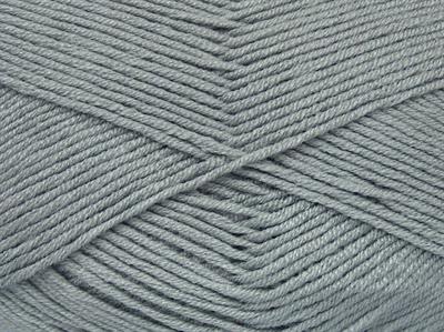 4x100gr. ANTIPILLING BABY  Açık Gri Kışlık, Düz iplikler, Worsted, 100% Akrilik , Anti-Pilling