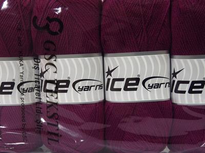 4x100gr. ANTIPILLING BABY  Maron Kışlık, Düz iplikler, Worsted, 100% Akrilik , Anti-Pilling