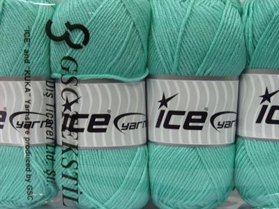 4x100gr. ANTIPILLING BABY  Nane Yeşil Kışlık, Düz iplikler, Worsted, 100% Akrilik , Anti-Pilling