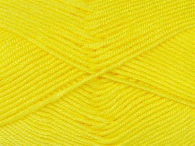 4x100gr. ANTIPILLING BABY  Sarı Kışlık, Düz iplikler, Worsted, 100% Akrilik , Anti-Pilling