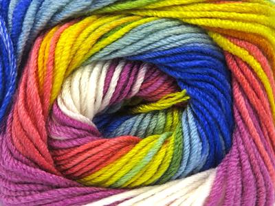 4x100gr. ANTIPILLING MAGIC  Yeşil, Mavi, Beyaz, Sarı, Orkide, Somon Kışlık, Batik Desenli, 100% Akrilik , Anti-Pilling