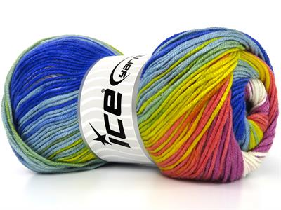 4x100gr. ANTIPILLING MAGIC  Yeşil, Mavi, Beyaz, Sarı, Orkide, Somon Kışlık, Batik Desenli, 100% Akrilik , Anti-Pilling