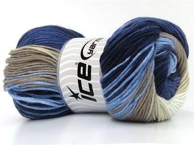 4x100gr. ANTIPILLING MAGIC  Beyaz, Deve Tüyü, Mavi Tonları, Bej Kışlık, Batik Desenli, 100% Akrilik , Anti-Pilling