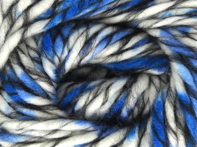 Lot of 4 x 100gr Skeins Ice Yarns ARMONIA LANA BULKY (20% Wool) Yarn Black Blue White