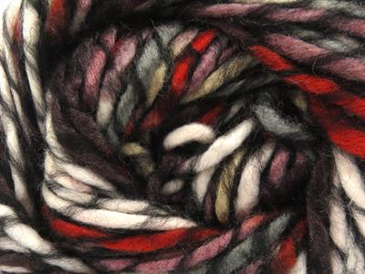 Lot of 4 x 100gr Skeins Ice Yarns ARMONIA LANA BULKY (20% Wool) Yarn Black Grey White Copper Maroon Brown