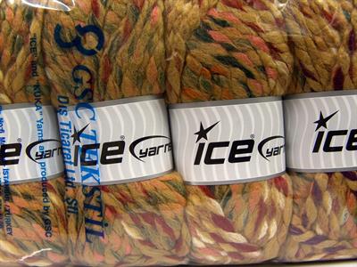 4x100gr. ASTORIA Yün, Akrilik Pembe, Kırmızı, Krem, Koyu yeşil, Karamel Kışlık, Yün, Çok Kalın, Batik Desenli