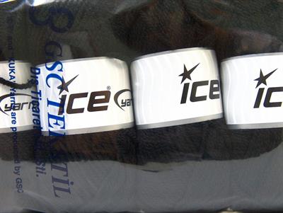 4x100gr. ATLAS Akrilik Siyah Kışlık, Düz iplikler, Kalın, 100% Akrilik