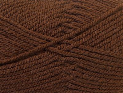 4x100gr. ATLAS Akrilik Kahverengi Kışlık, Düz iplikler, Kalın, 100% Akrilik