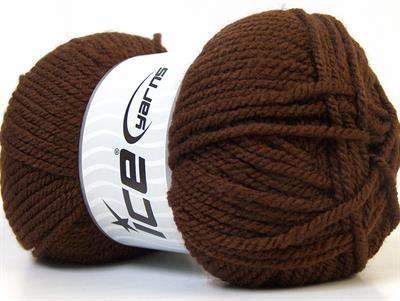 4x100gr. ATLAS Akrilik Kahverengi Kışlık, Düz iplikler, Kalın, 100% Akrilik