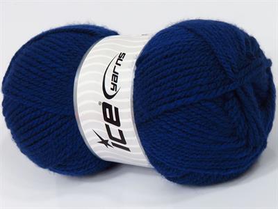 4x100gr. ATLAS Akrilik Koyu Mavi Kışlık, Düz iplikler, Kalın, 100% Akrilik