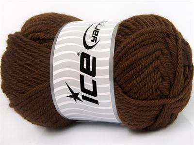 2x200gr. ATLAS JUMBO Akrilik Kahverengi Kışlık, Düz iplikler, Çok Kalın, 100% Akrilik