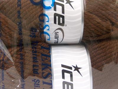 2x200gr. ATLAS JUMBO Akrilik Kahverengi Kışlık, Düz iplikler, Çok Kalın, 100% Akrilik