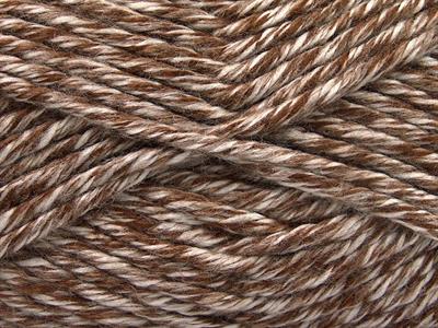 2x200gr. ATLAS JUMBO Akrilik Kahverengi, Beyaz Kışlık, Düz iplikler, Çok Kalın, 100% Akrilik