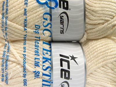 2x200gr. ATLAS JUMBO Akrilik Krem Kışlık, Düz iplikler, Çok Kalın, 100% Akrilik