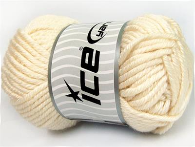 2x200gr. ATLAS JUMBO Akrilik Krem Kışlık, Düz iplikler, Çok Kalın, 100% Akrilik