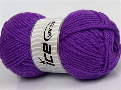 4x100gr. ATLAS Akrilik Mor Kışlık, Düz iplikler, Kalın, 100% Akrilik