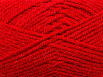 4x100gr. ATLAS Akrilik Kırmızı Kışlık, Düz iplikler, Kalın, 100% Akrilik