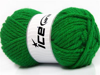 4x100gr. ATLAS SUPERBULKY Akrilik Yeşil Kışlık, Düz iplikler, Çok Kalın, 100% Akrilik