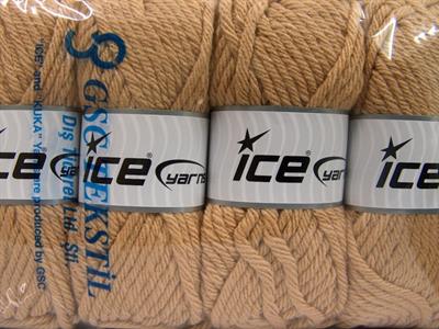 4x100gr. ATLAS SUPERBULKY Akrilik Açık Kahve Kışlık, Düz iplikler, Çok Kalın, 100% Akrilik