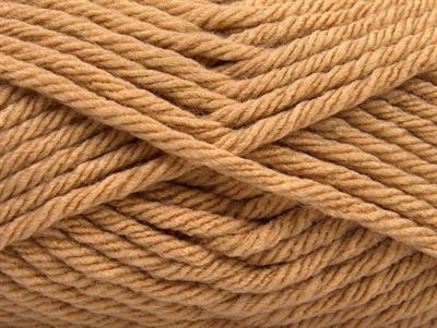 4x100gr. ATLAS SUPERBULKY Akrilik Açık Kahve Kışlık, Düz iplikler, Çok Kalın, 100% Akrilik