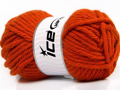 4x100gr. ATLAS SUPERBULKY Akrilik Turuncu Kışlık, Düz iplikler, Çok Kalın, 100% Akrilik