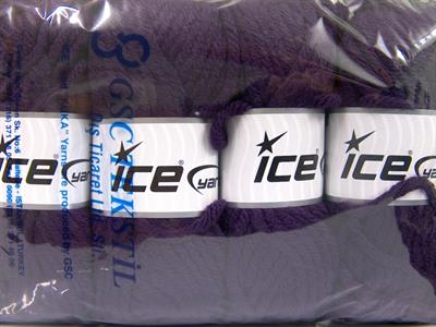 4x100gr. ATLAS SUPERBULKY Akrilik Mor Kışlık, Düz iplikler, Çok Kalın, 100% Akrilik