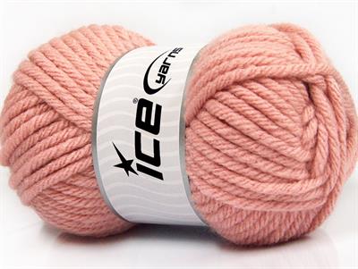 4x100gr. ATLAS SUPERBULKY Akrilik Gül pembe Kışlık, Düz iplikler, Çok Kalın, 100% Akrilik