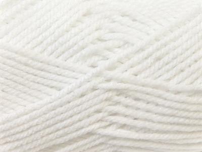 4x100gr. ATLAS Akrilik Beyaz Kışlık, Düz iplikler, Kalın, 100% Akrilik