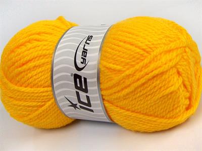 4x100gr. ATLAS Akrilik Sarı Kışlık, Düz iplikler, Kalın, 100% Akrilik