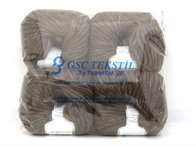 Lot of 4 Skeins Ice Yarns BABY ALPACA AIR (60% Baby Alpaca 15% Superwash Extrafine Merino Wool) Yarn Brown