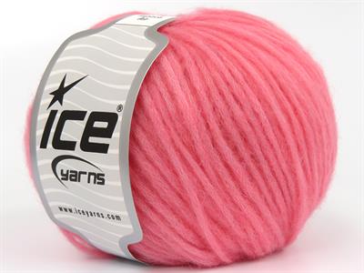 Lot of 4 Skeins Ice Yarns BABY ALPACA AIR (60% Baby Alpaca 15% Superwash Extrafine Merino Wool) Yarn Candy Pink