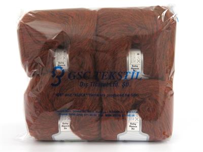 Lot of 4 Skeins Ice Yarns BABY ALPACA AIR (60% Baby Alpaca 15% Superwash Extrafine Merino Wool) Yarn Copper