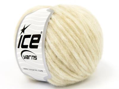 Lot of 4 Skeins Ice Yarns BABY ALPACA AIR (60% Baby Alpaca 15% Superwash Extrafine Merino Wool) Yarn Dark Cream